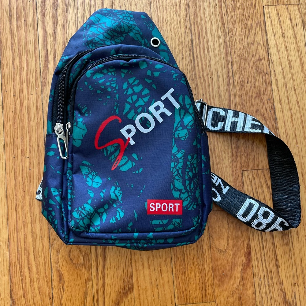Sporto Men's Belt Bag in Blue and Teal